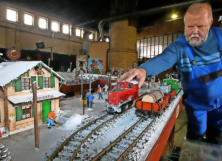 Modellbahnanlage im Depot